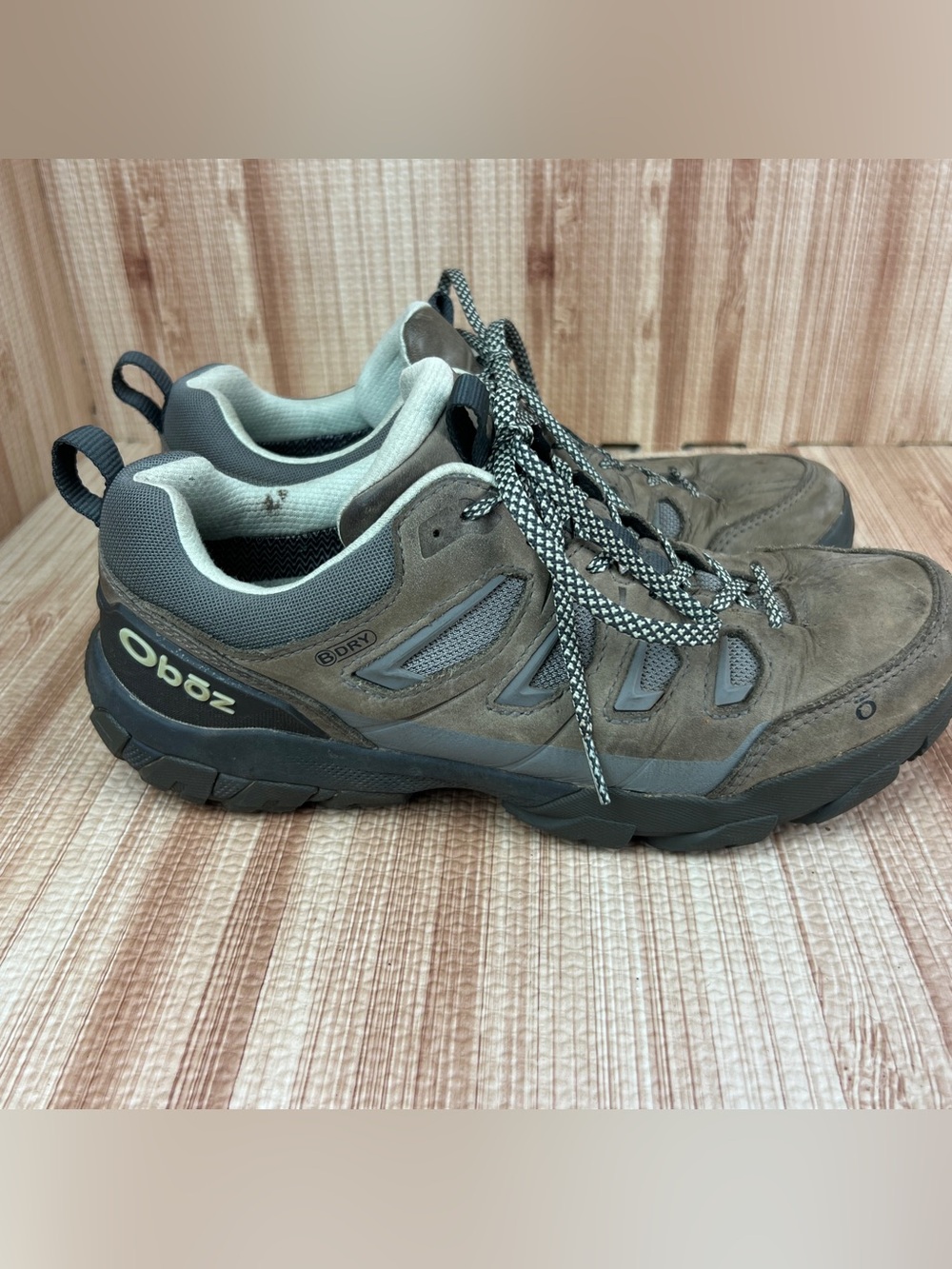 Oboz Sawtooth X Low Hiking Boots Shoes Mens Size 9 Brown Leather Cordura Trail